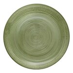 SECRET DE GOURMET Lot de 6 Assiettes Plates  Jem  28cm Vert