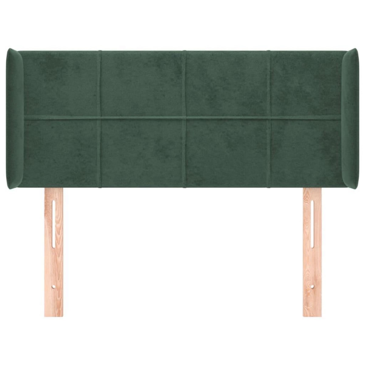 VIDAXL Tete de lit avec oreilles Vert fonce 103x16x78/88 cm Velours