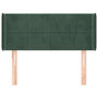 Voir la diapositive 3 : VIDAXL Tete de lit avec oreilles Vert fonce 103x16x78/88 cm Velours