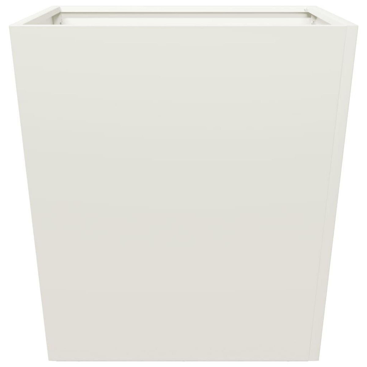 VIDAXL Jardiniere blanc 50x50x50 cm acier