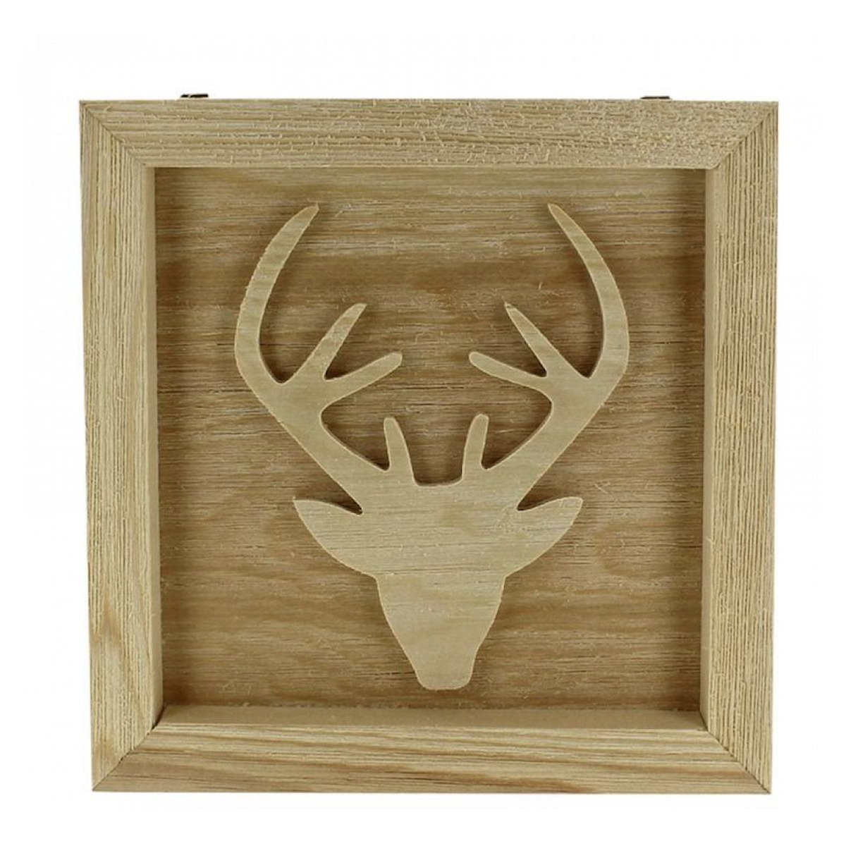 Graine créative Tableau en bois renne a decorer