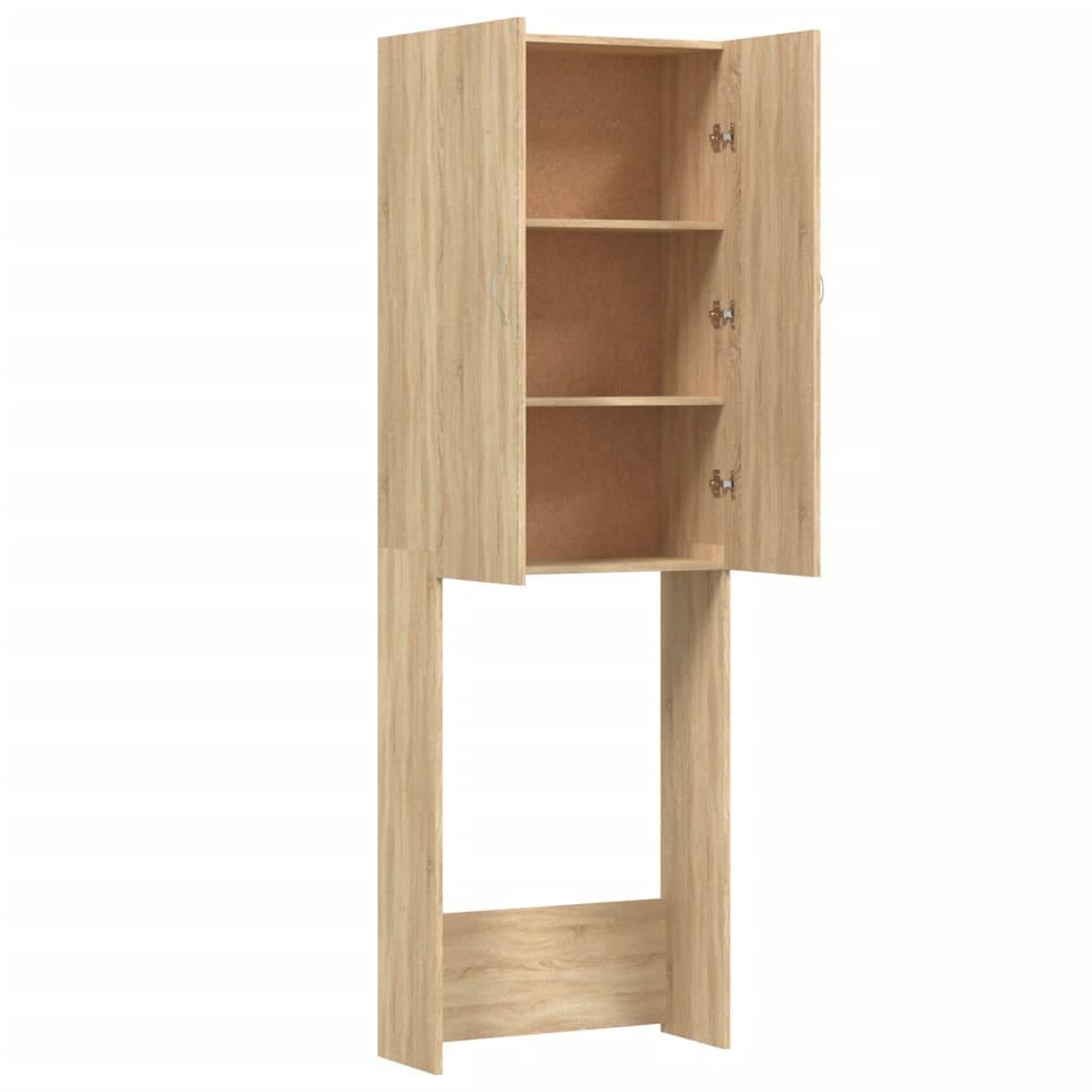 Voir la diapositive 5 : VIDAXL Meuble pour machine a laver Chene sonoma 64x25,5x190 cm