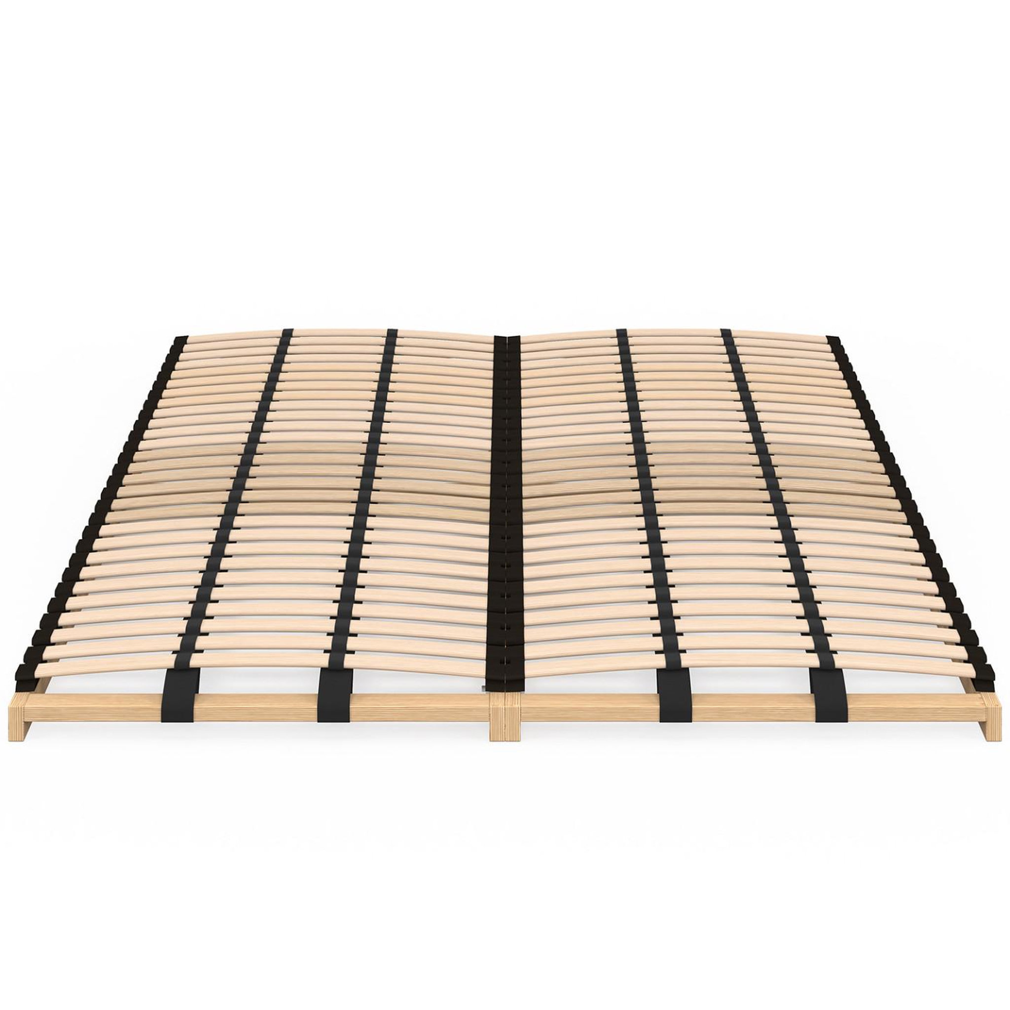 Voir la diapositive 3 : ID MARKET Sommier à lattes réglables - 5 zones de confort 140 x 190 cm