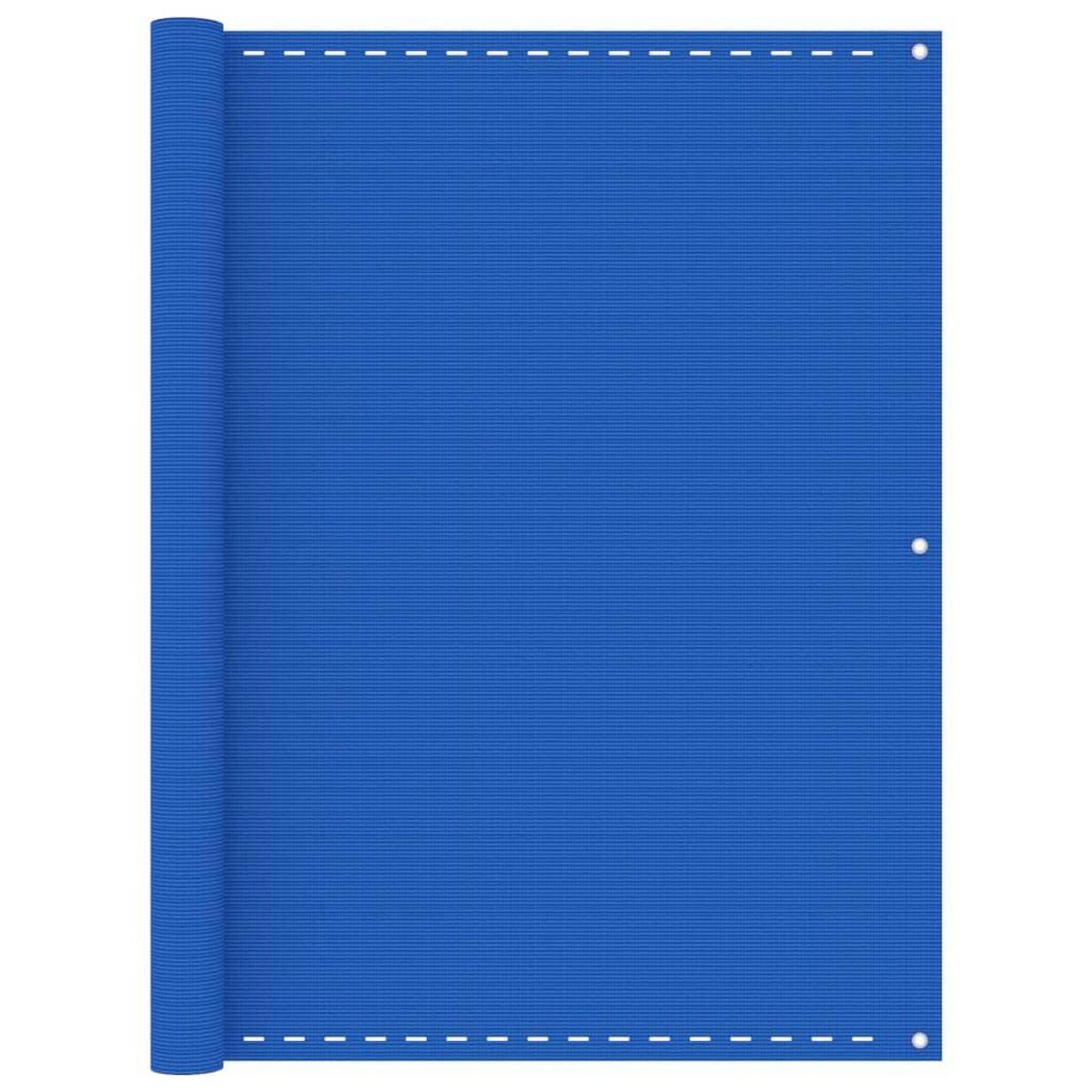 VIDAXL Ecran de balcon Bleu 120x500 cm PEHD