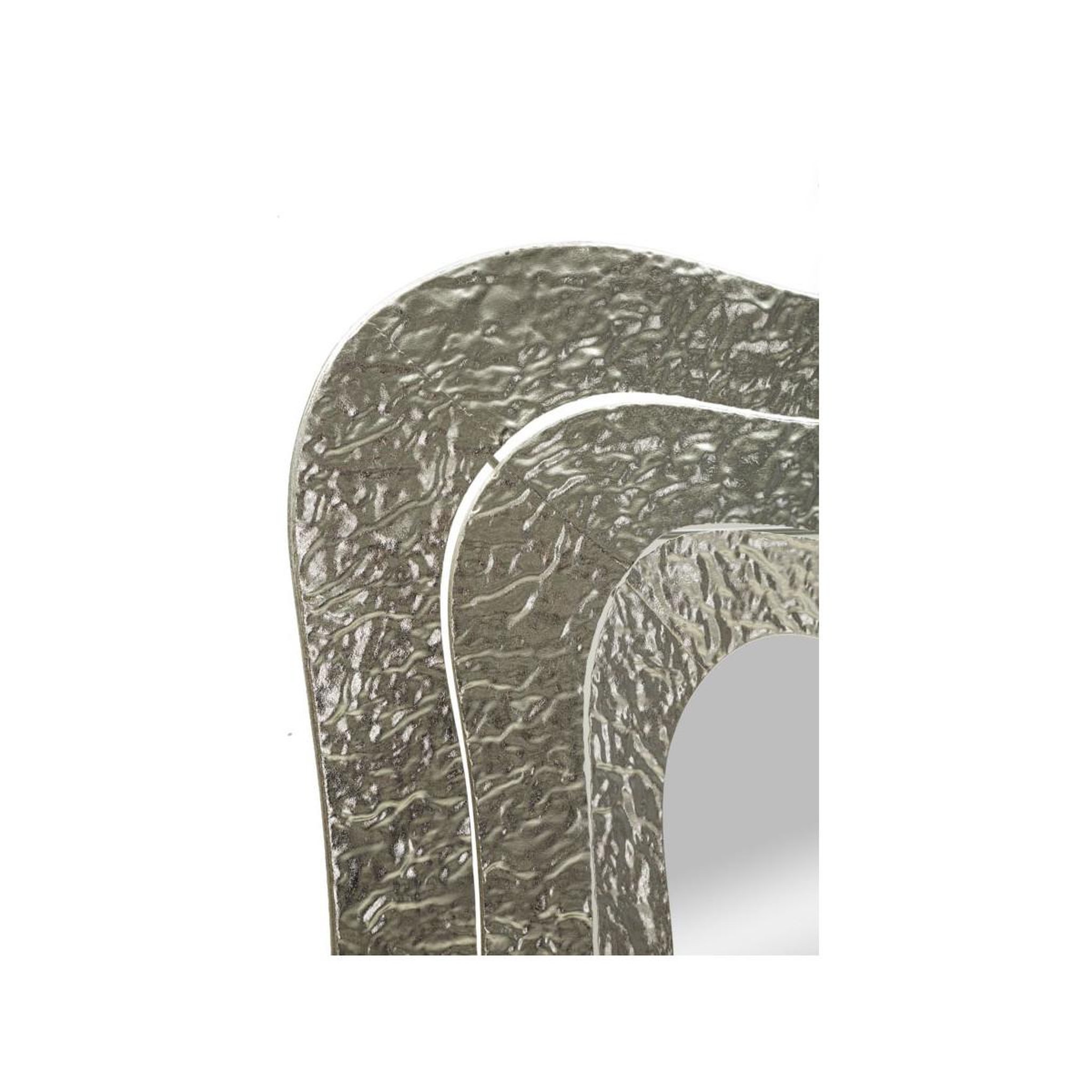 Voir la diapositive 2 : Paris Prix Miroir mural design  aury  79cm argent
