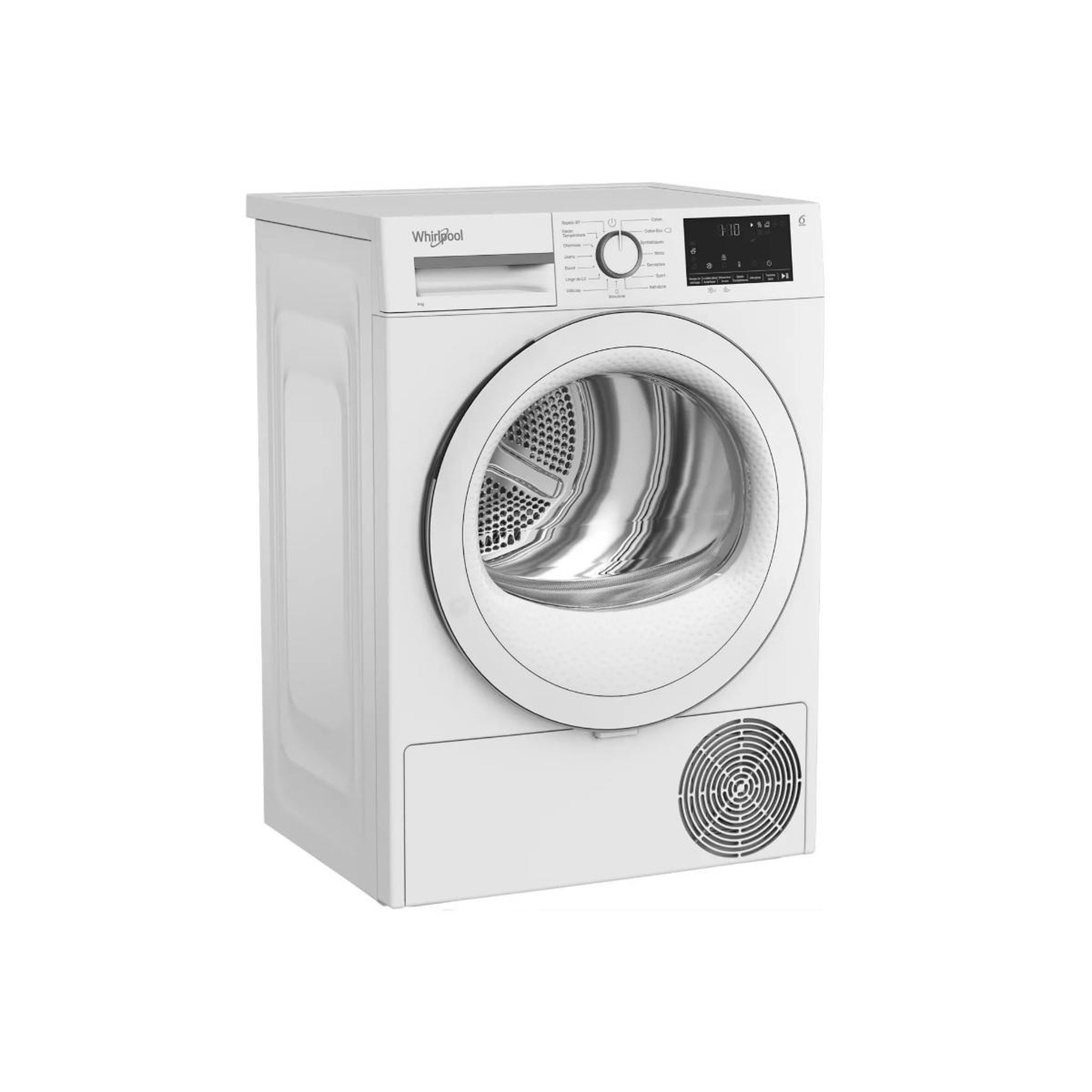 Voir la diapositive 3 : Whirlpool Sèche-linge pompe à chaleur 8kg 60cm blanc - cwsd83mwwsfr