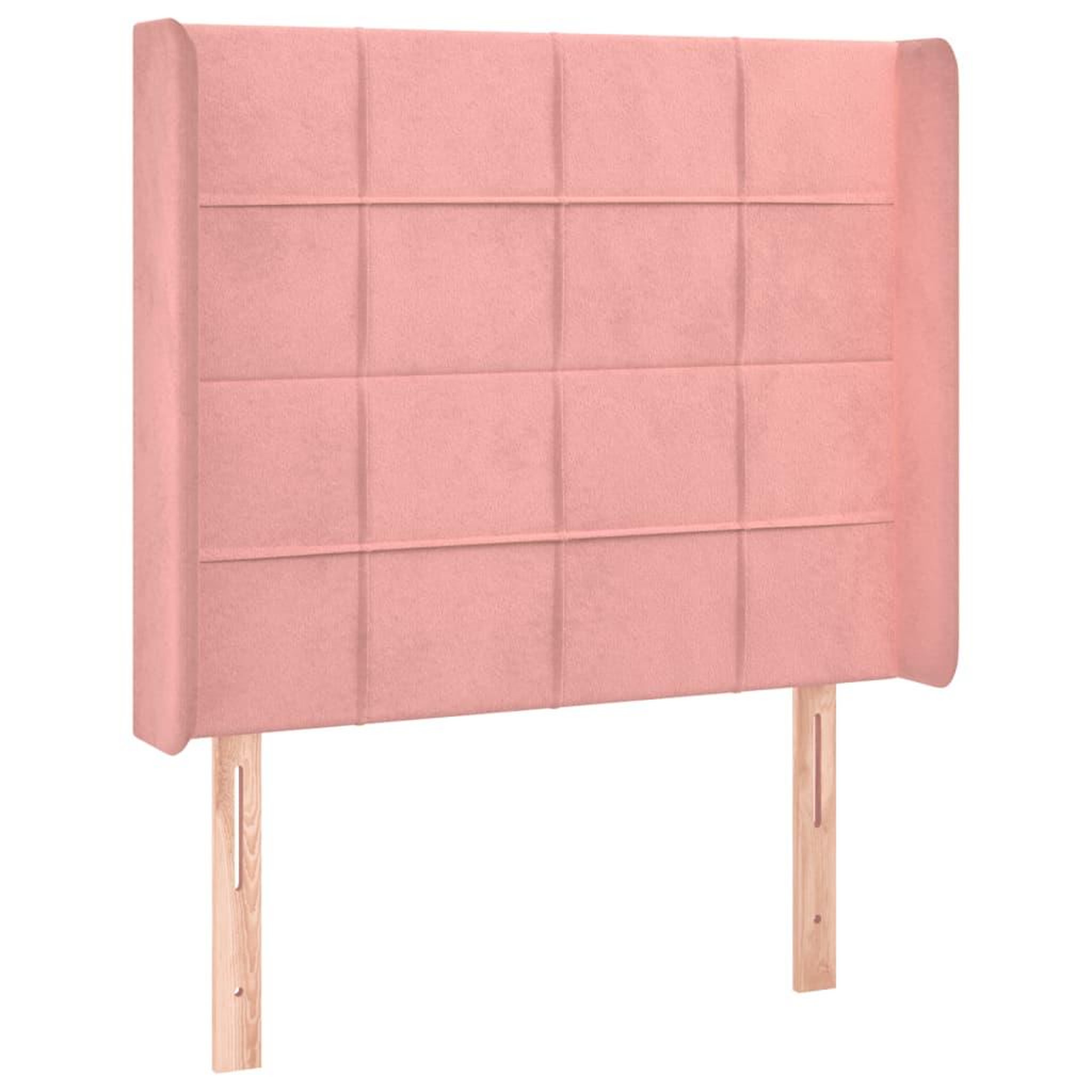 Voir la diapositive 3 : VIDAXL Tete de lit a LED Rose 83x16x118/128 cm Velours