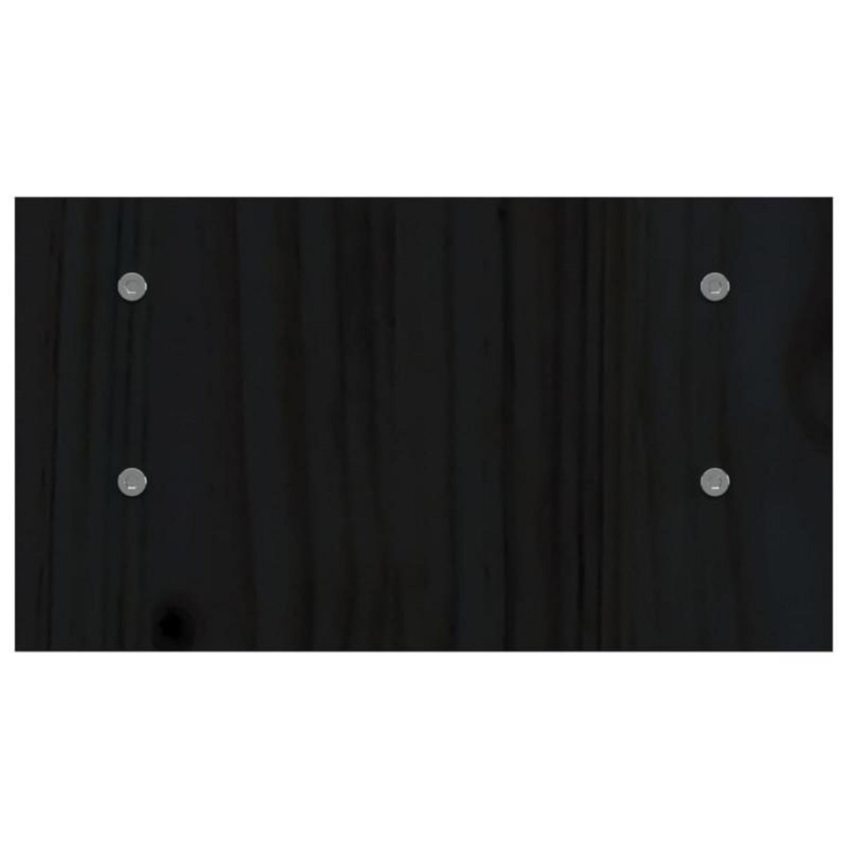 VIDAXL Support de moniteur Noir 50x27x15 cm Bois de pin solide