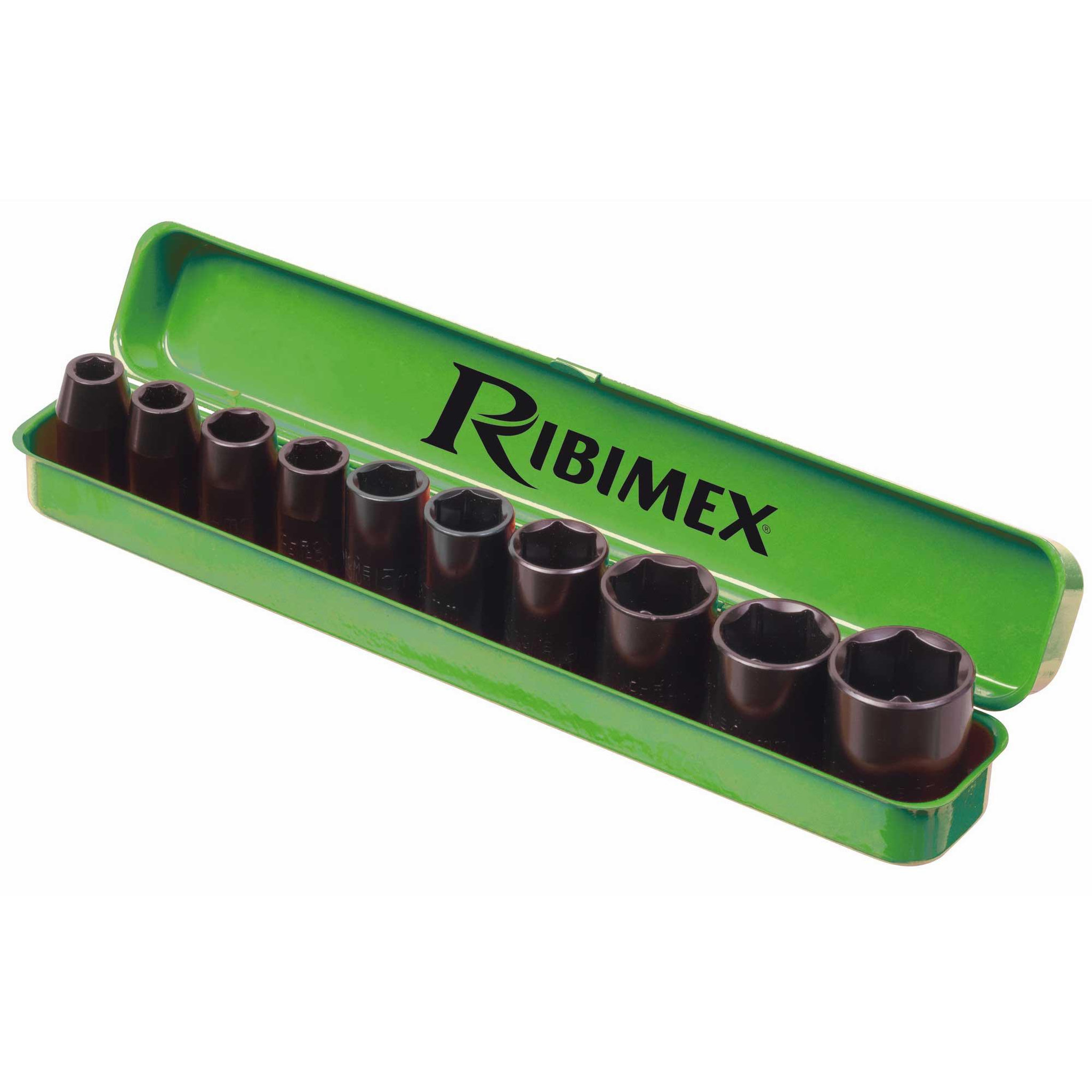 Ribitech Coffret douilles hexagonales pour clé à chocs