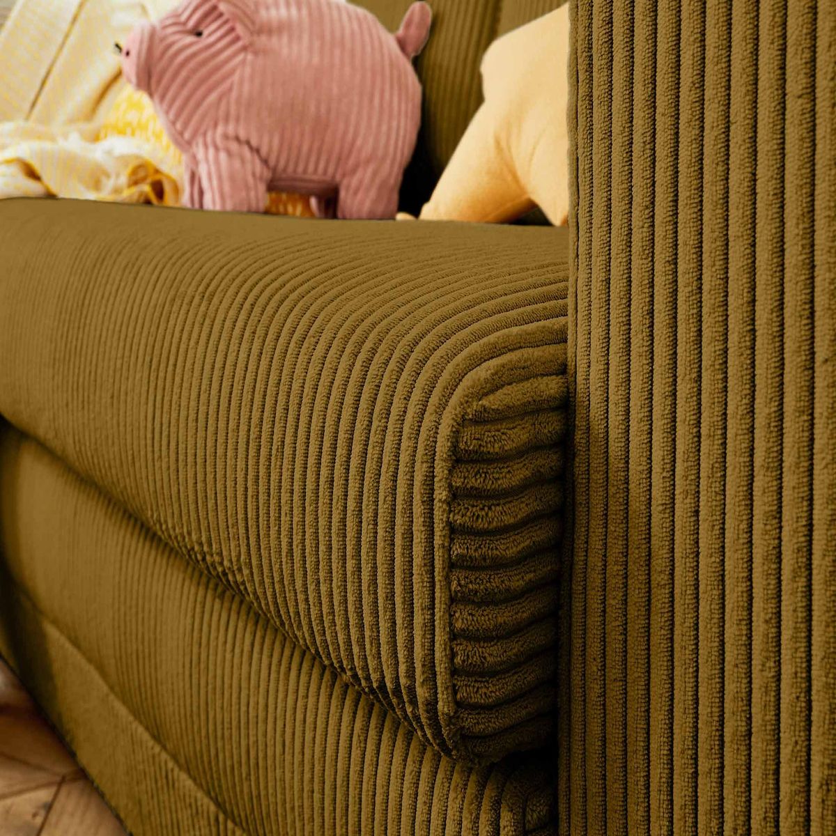 BEST MOBILIER Marilia - canapé 2 places - convertible déplimousse - en velours côtelé