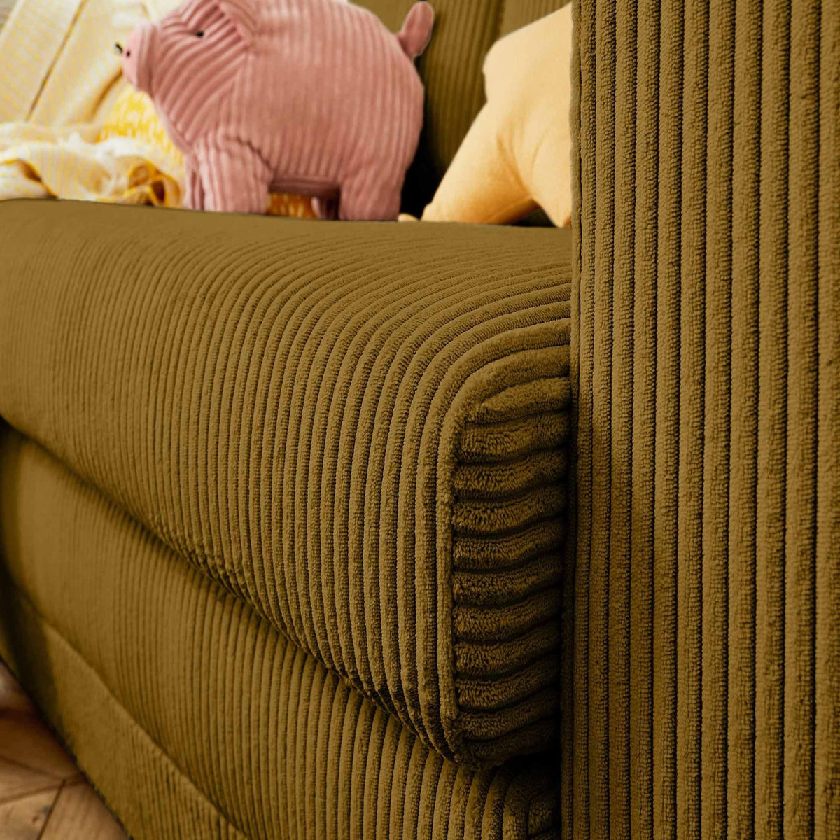 BEST MOBILIER Marilia - canapé 2 places - convertible déplimousse - en velours côtelé