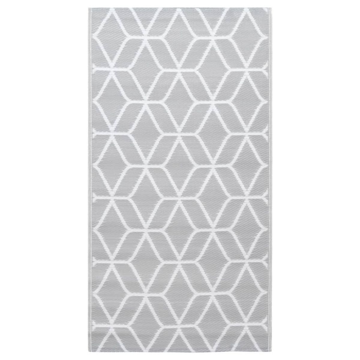 VIDAXL Tapis d'exterieur ARAKIL Gris 190x290 cm PP