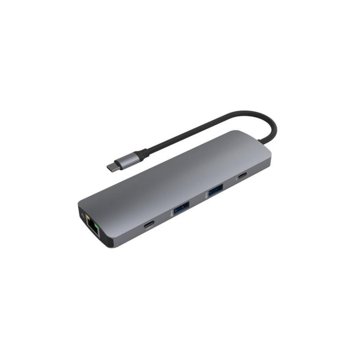 TNB Adaptateur et convertisseur Tnb HUB USB C 9 EN 1 ICLIK GRIS SIDERAL