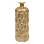 ATMOSPHERA Vase Strié en Métal  Belli  60cm Doré