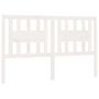 Voir la diapositive 2 : VIDAXL Tete de lit Blanc 146x4x100 cm Bois massif de pin