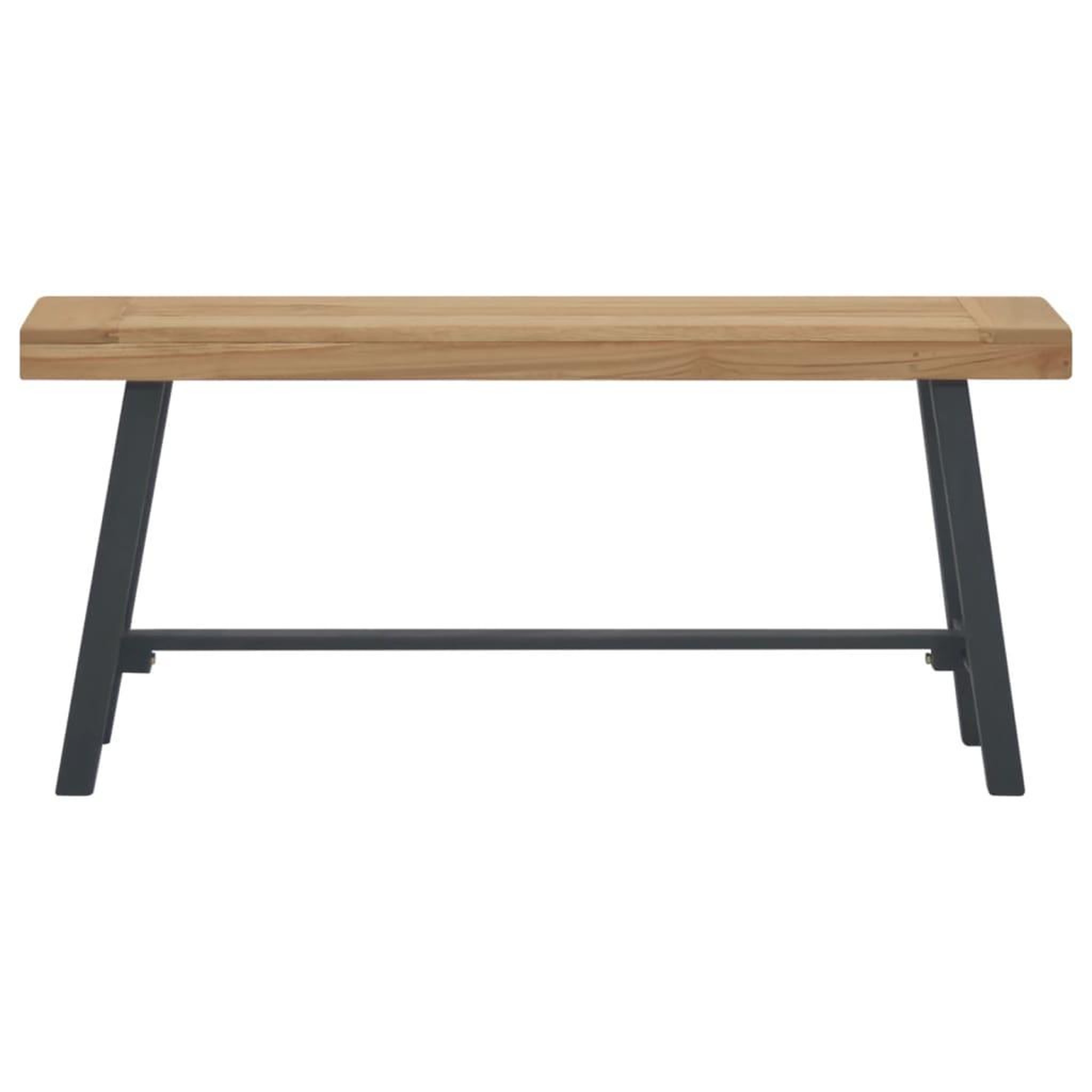 Voir la diapositive 2 : VIDAXL Banc 110 cm Bois massif de teck
