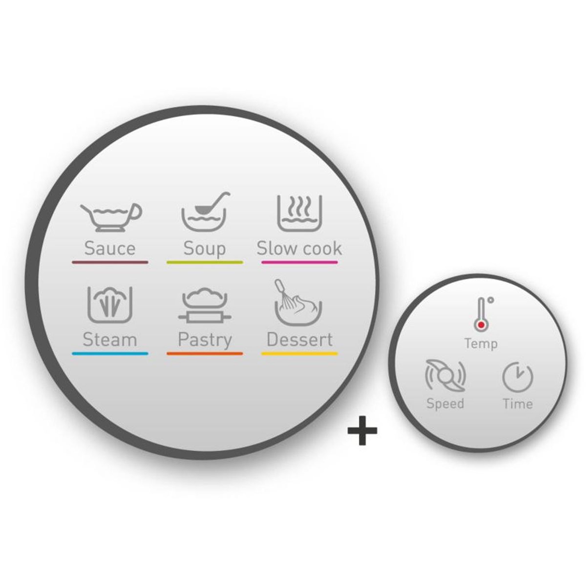 Voir la diapositive 3 : MOULINEX Robot cuiseur multifonctions 3l 1550w blanc/gris - hf80cb10