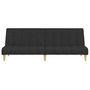 Voir la diapositive 5 : VIDAXL Canape-lit a 2 places noir tissu