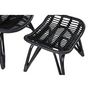 Voir la diapositive 5 : Paris Prix Fauteuil de Jardin & Repose-Pieds  Ella  98cm Noir