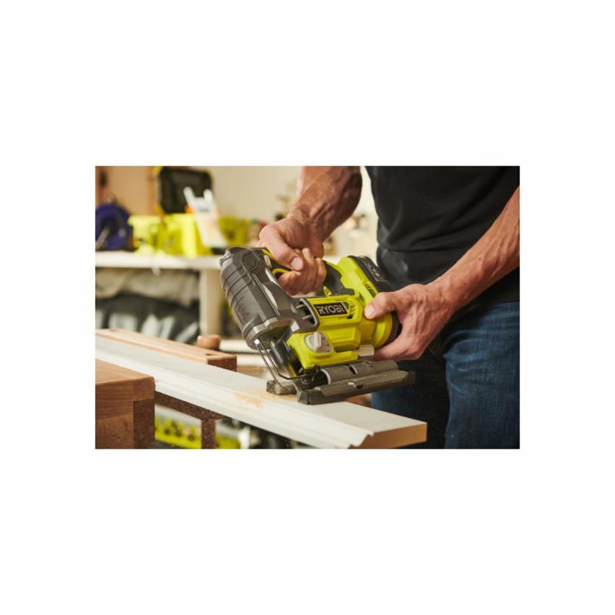 Voir la diapositive 3 : Ryobi Pack RYOBI Scie sauteuse pendulaire R18JS7-0 - 18V One+ Brushless - 1 Batterie 2.0Ah - 1 Chargeur r