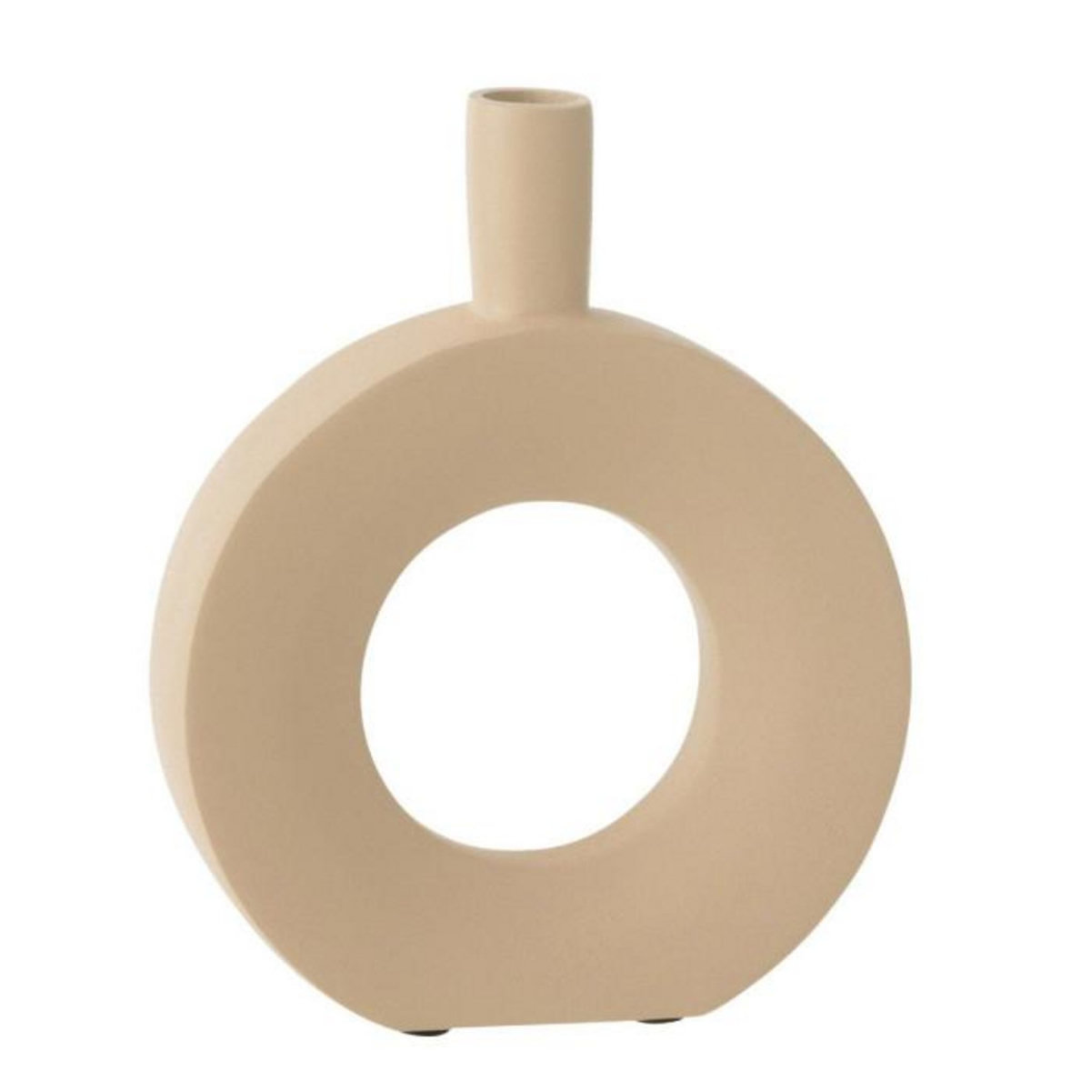 Paris Prix Vase Design en Aluminium  Cercle  22cm Beige