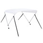 Voir la diapositive 5 : VIDAXL Auvent bimini a 2 arceaux Blanc 150x120x110 cm