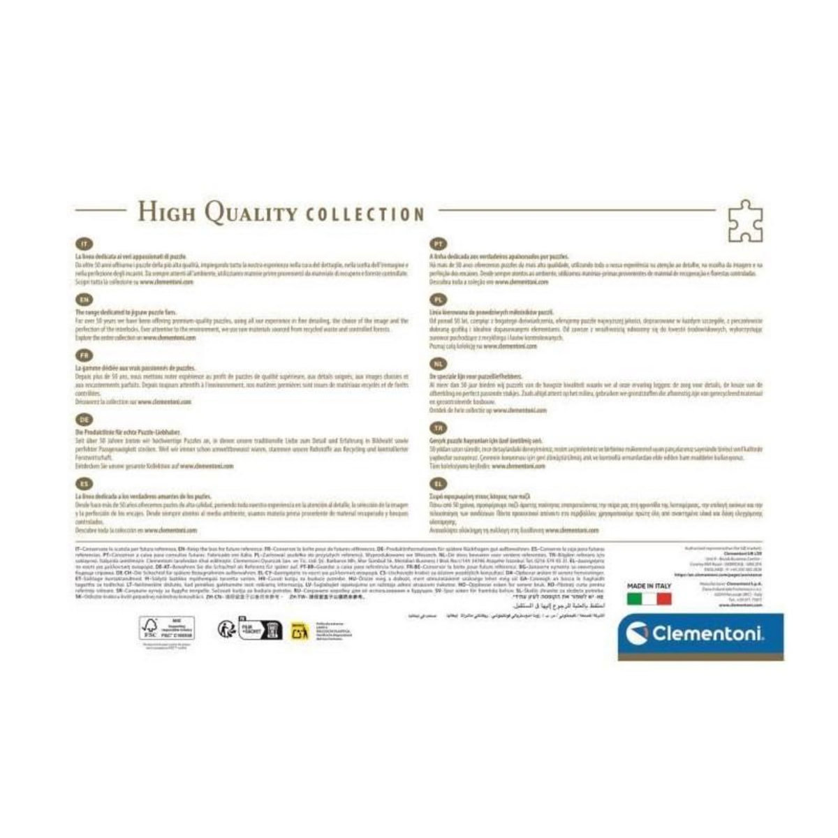 Le marquier Puzzle Clementoni Puzzle Palais de Westminster 3000 pièces