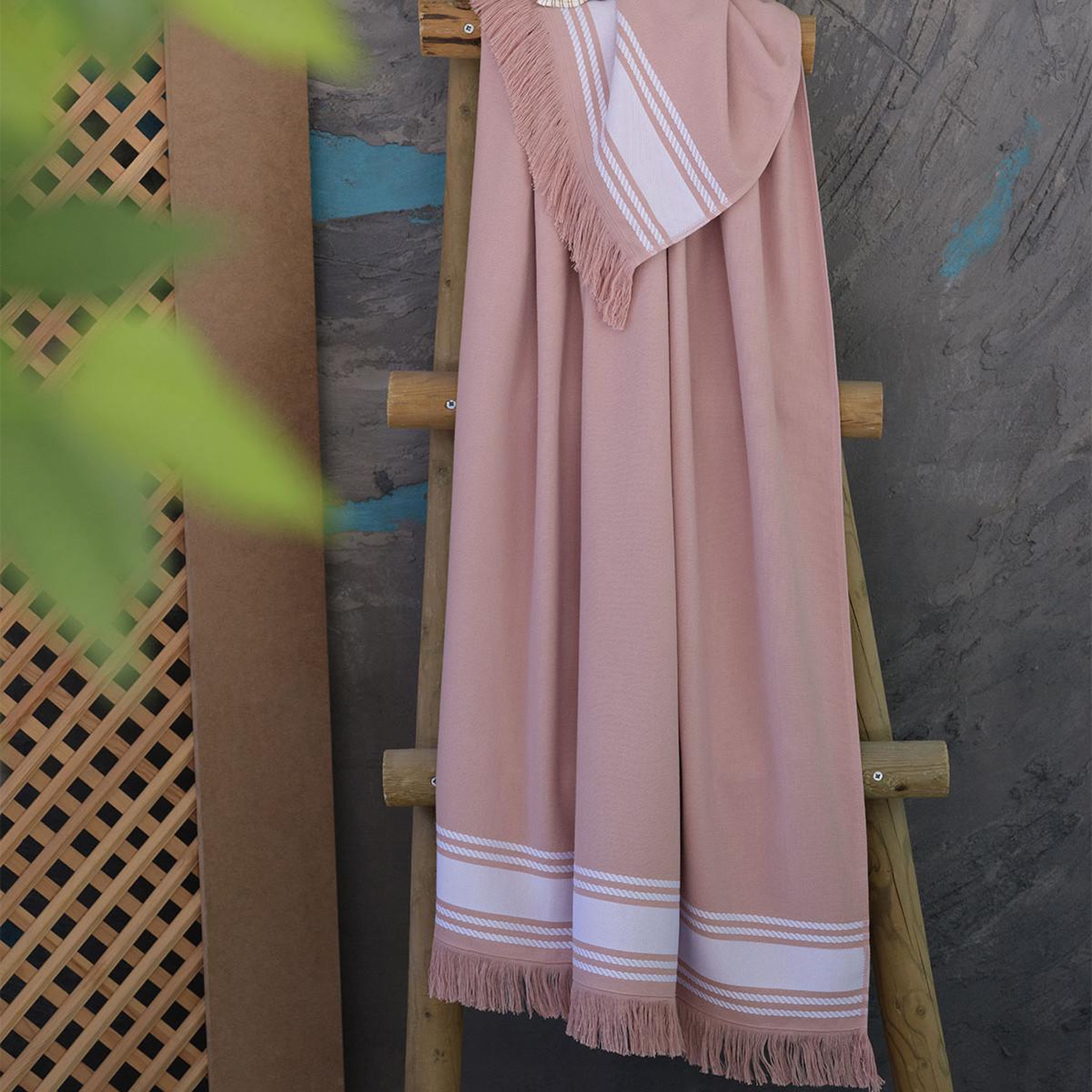 Voir la diapositive 3 : Sensei Maison Serviette de plage / fouta 100x180 cm BAHAMAS - 100x180 cm