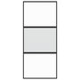 Voir la diapositive 4 : VIDAXL Porte coulissante noir 90x205 cm verre trempe aluminium