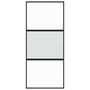 Voir la diapositive 4 : VIDAXL Porte coulissante noir 90x205 cm verre trempe aluminium