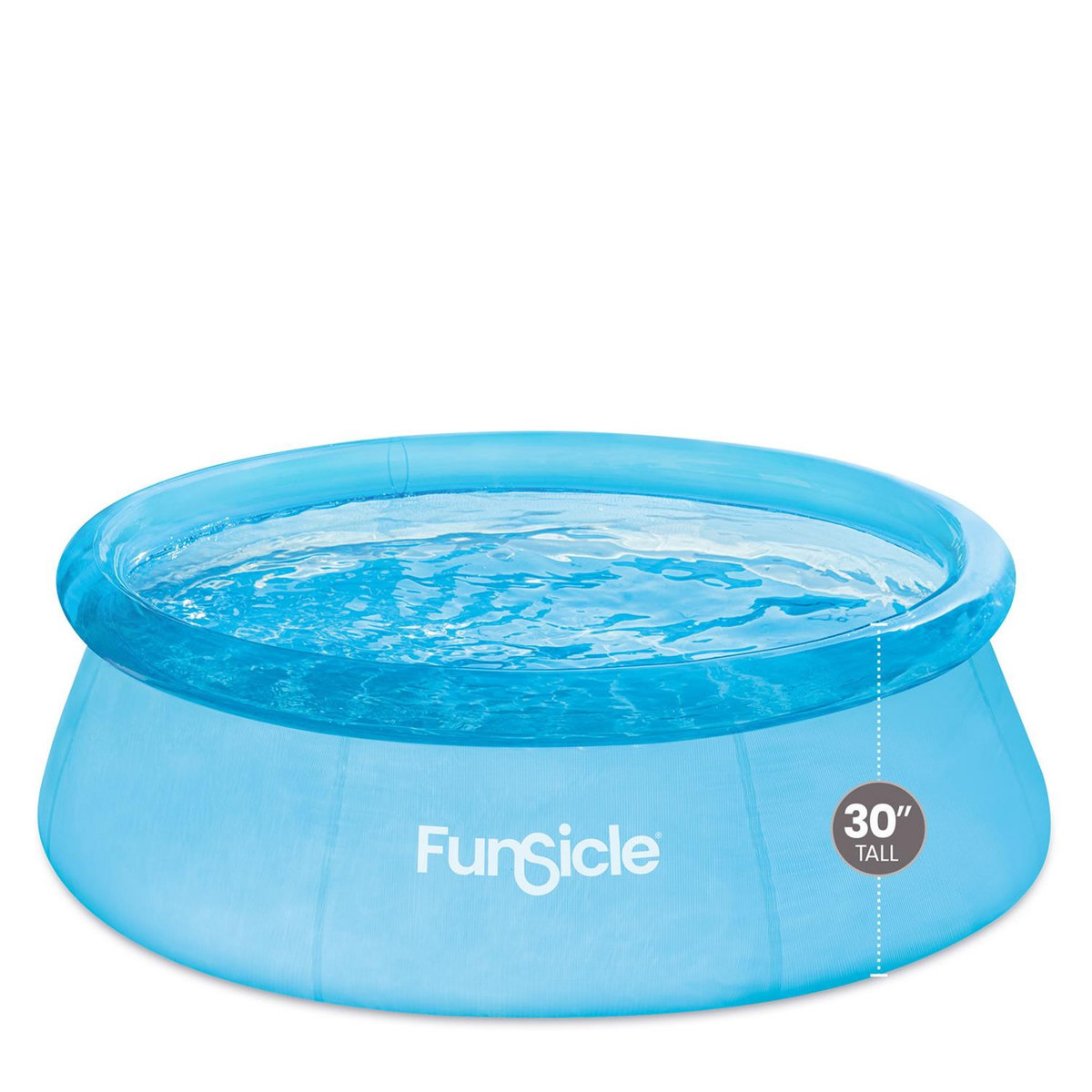 FUNSICLE Piscine auto stable transparente bleue Funsicle Ø2,44m x76cm