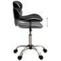 Voir la diapositive 4 : VIDAXL Chaise de bureau Noir Similicuir