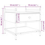 Voir la diapositive 6 : VIDAXL Table basse sonoma gris 50x50x50 cm bois d'ingenierie