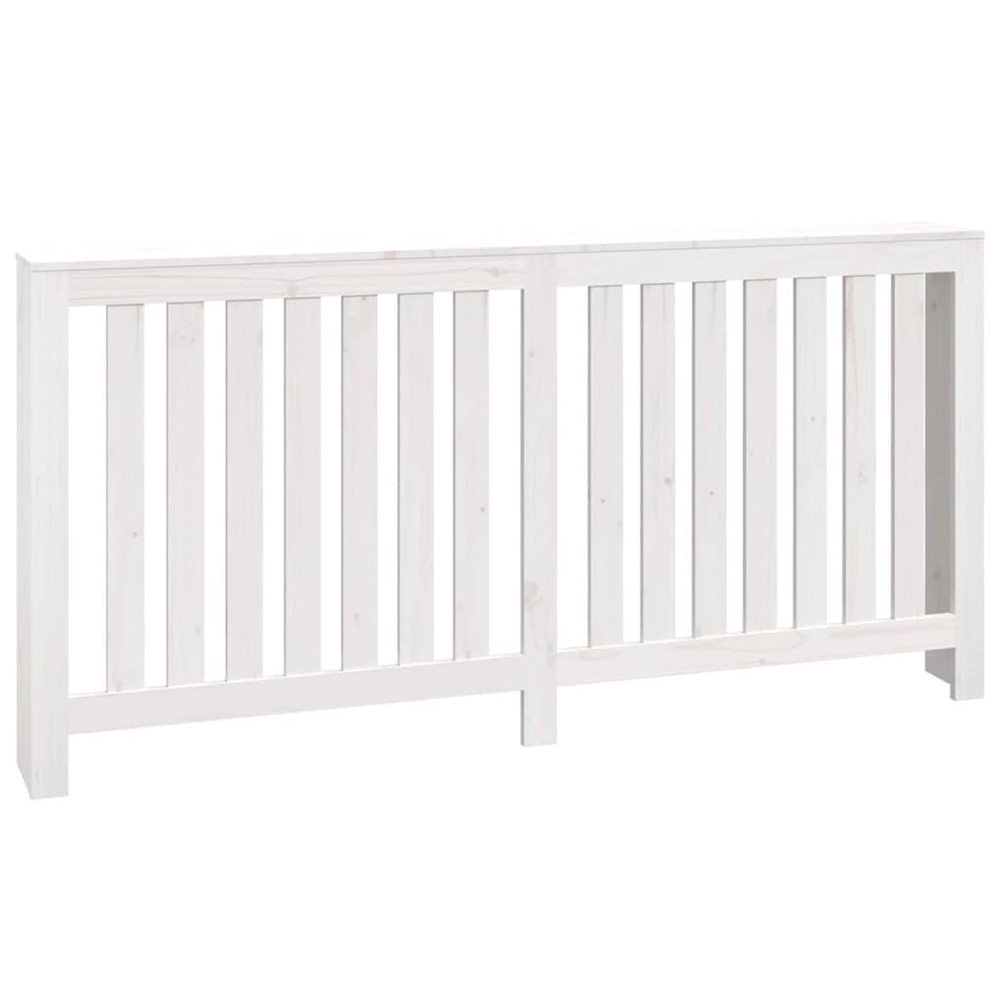 Voir la diapositive 2 : VIDAXL Cache-radiateur Blanc 169x19x84 cm Bois massif de pin