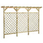 Voir la diapositive 3 : VIDAXL Cloture a treillis de jardin avec pergola 300x50x200 cm Pin