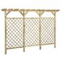 Voir la diapositive 3 : VIDAXL Cloture a treillis de jardin avec pergola 300x50x200 cm Pin
