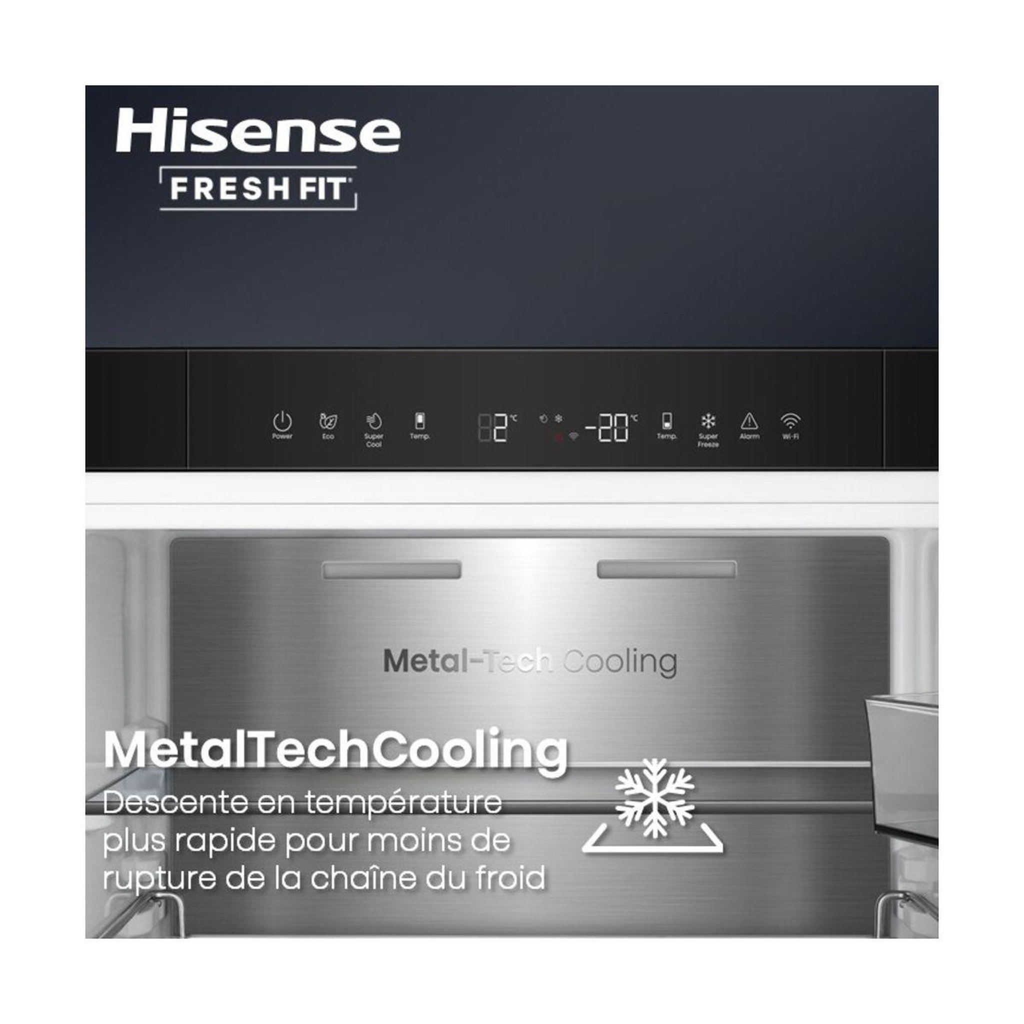 Voir la diapositive 5 : Hisense Réfrigérateur 1 porte rl5k370gsfc freshfit