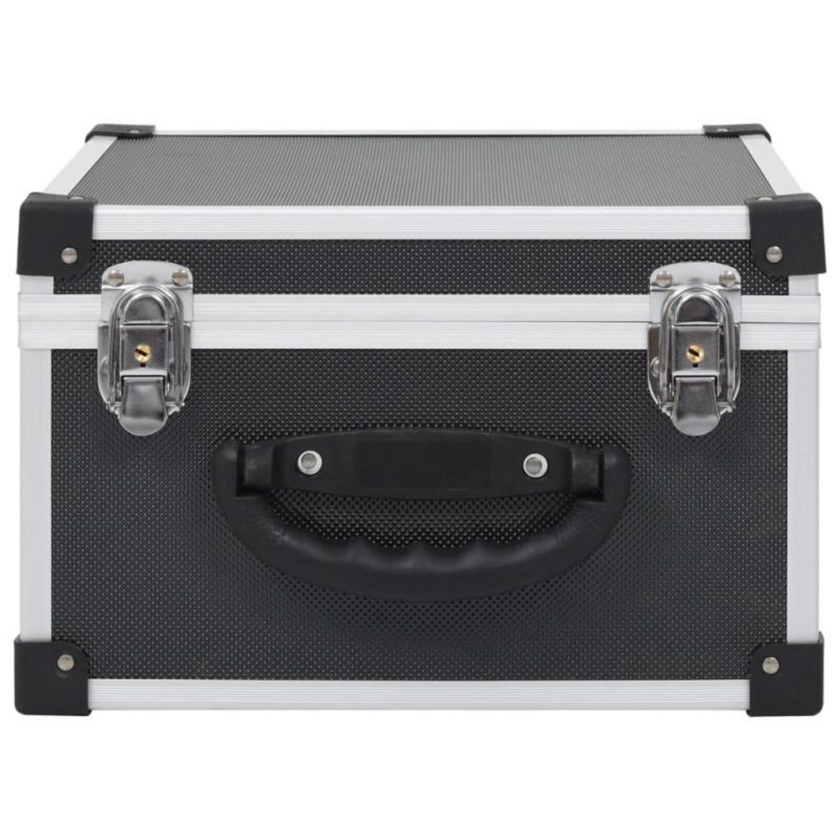 VIDAXL Étui de CD pour 40 CD Aluminium ABS Noir