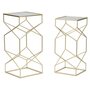 Voir la diapositive 1 : Paris Prix Lot de 2 Tables d'Appoint Design  Glassy  68cm Or