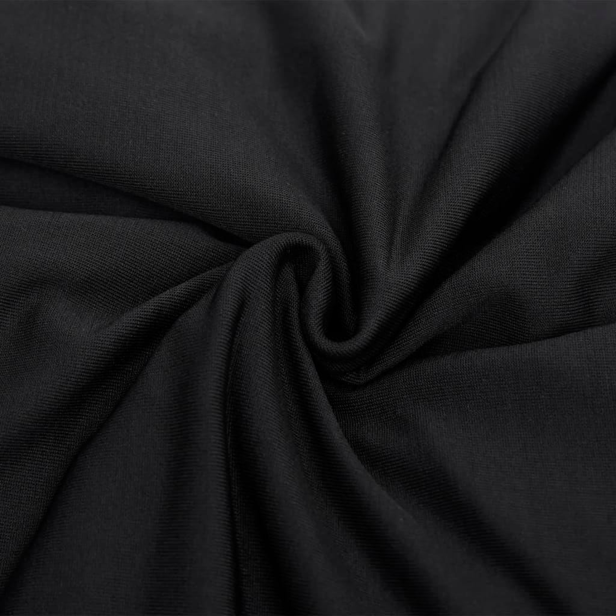 Voir la diapositive 4 : VIDAXL Housse extensible de canape Noir Jersey de polyester