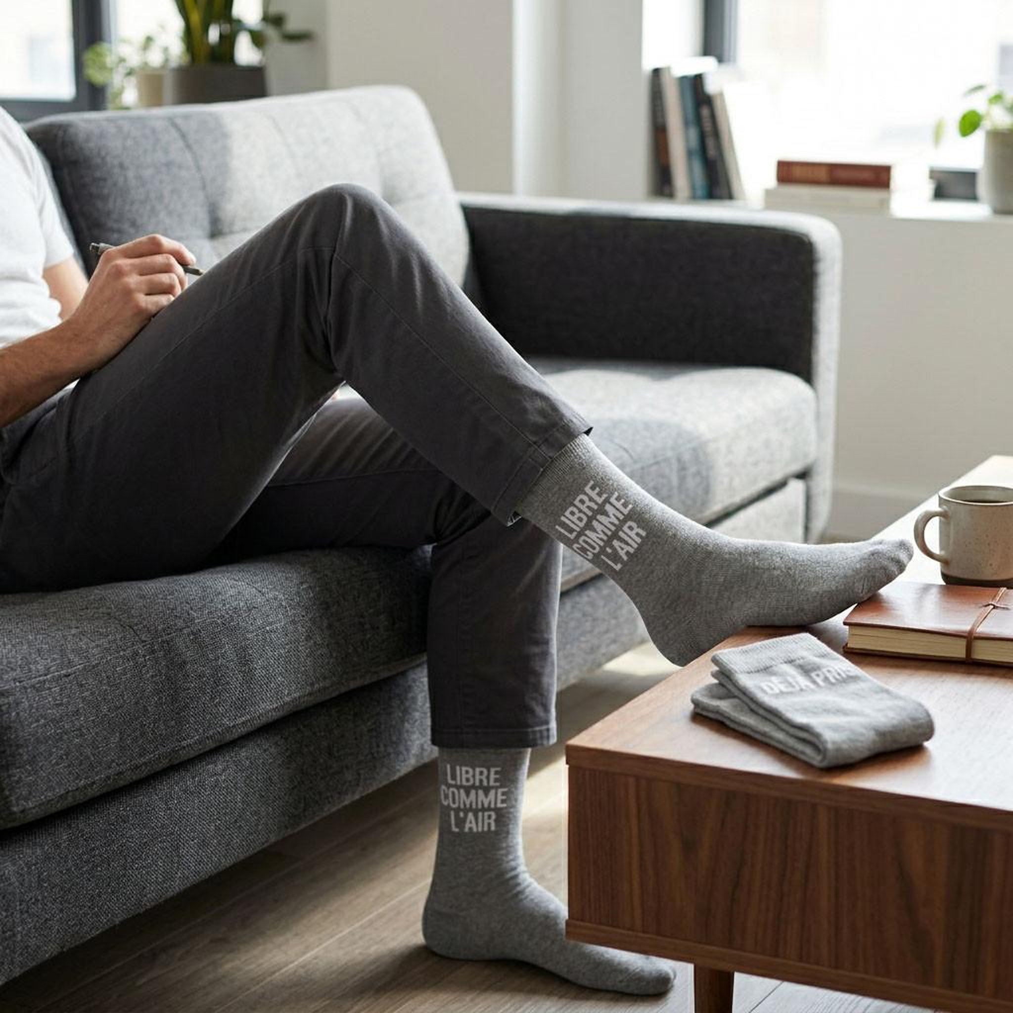 Voir la diapositive 4 : OZABI OZABI Chaussettes Homme Message Humoristiques Pack de 4 Paires