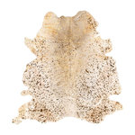 Paris Prix Tapis Peau de Vache  Fly  Blanc & Or. Coloris disponibles : Blanc