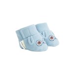 Petit Béguin Chaussons bébé Zeste d'amour. Coloris disponibles : Bleu