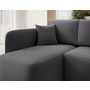 Voir la diapositive 4 : BEST MOBILIER Suzie - canapé d'angle gauche 4 places convertible avec coffre en velours
