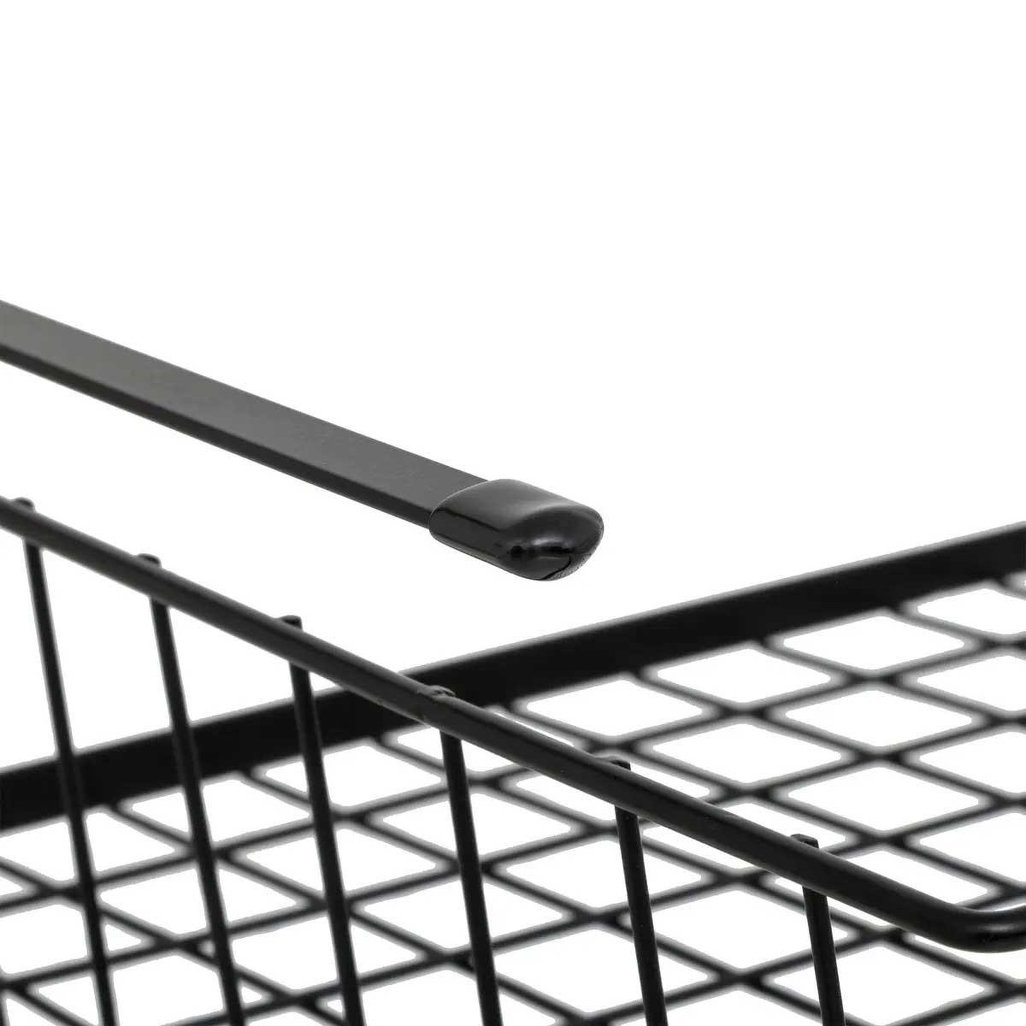 Voir la diapositive 3 : FIVE Panier à suspendre en métal  dressing  51cm noir