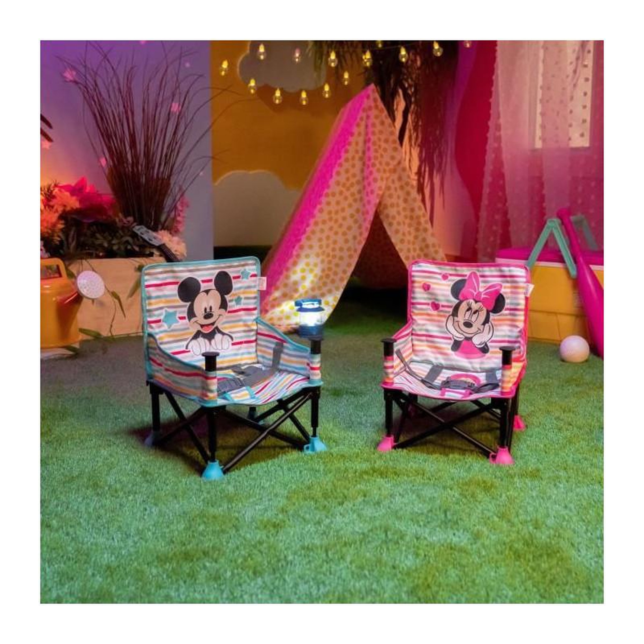 Voir la diapositive 2 : DISNEY DISNEY BABY Chaise d'appoint Minnie Mouse, réhausseur Pop 'n Sit, intérieur, extérieur, pratique et compacte, pliage rapide,