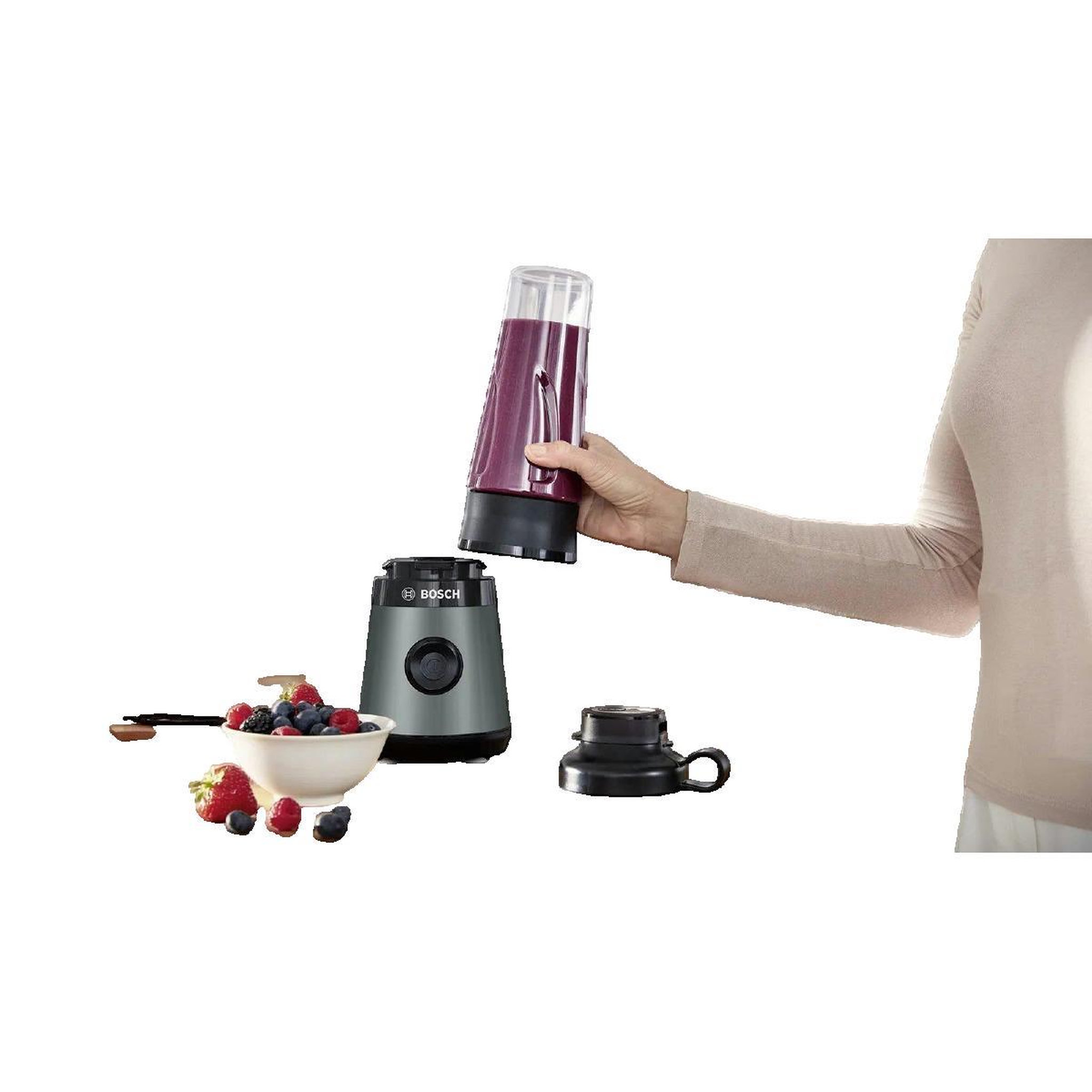Voir la diapositive 2 : BOSCH Mélangeur Bosch VitaPower MMB2111S Noir