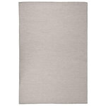VIDAXL Tapis a tissage plat d'exterieur 120x170 cm Taupe
