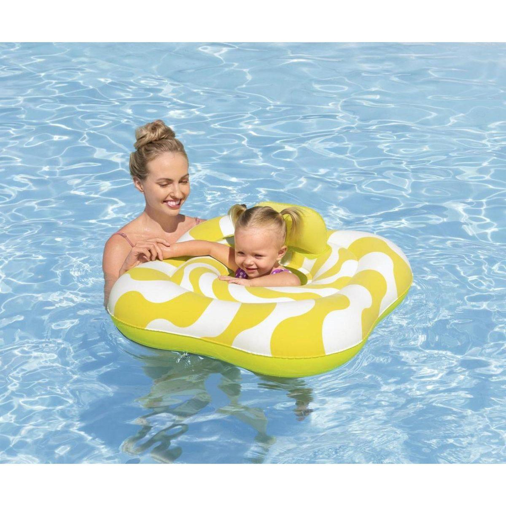 Voir la diapositive 3 : BESTWAY Bateau bébé carré  32298 swim safe 79cm x 79cm