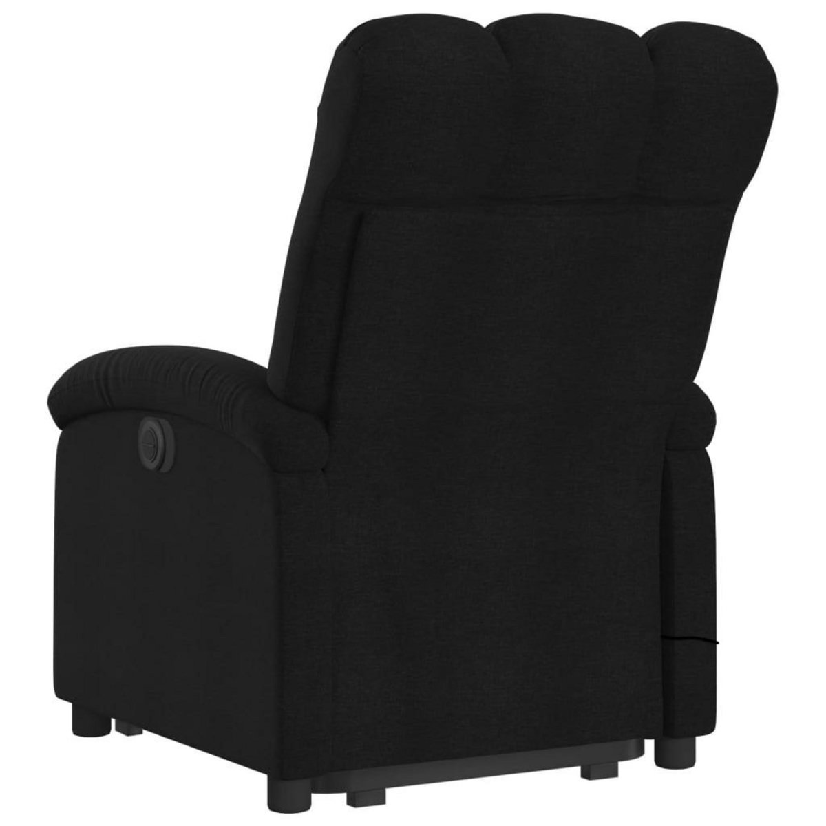 VIDAXL Fauteuil de massage inclinable Noir Tissu